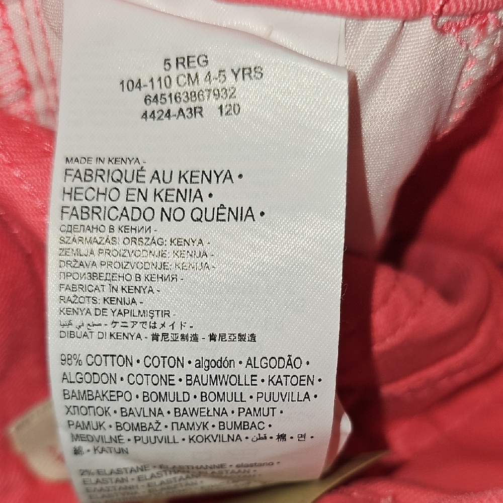 Levi's Pink Slim Fit Jeans Vibrant Denim - Picture 6 of 7